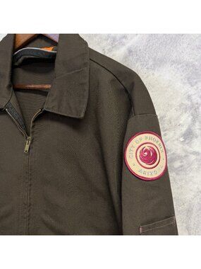 Vintage Dickies Industrial Workwear Jacket Mens XL Brown City of Phoenix USA